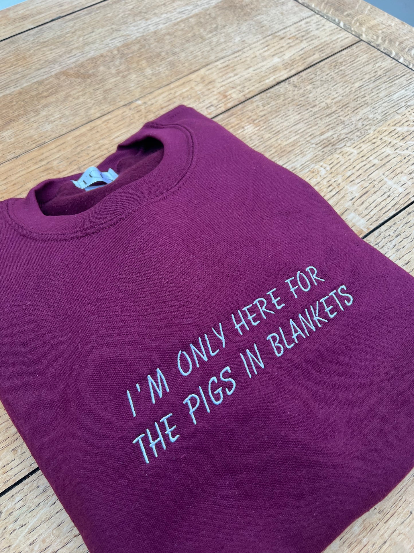 I'm only here for the Pigs in Blankets Jumper